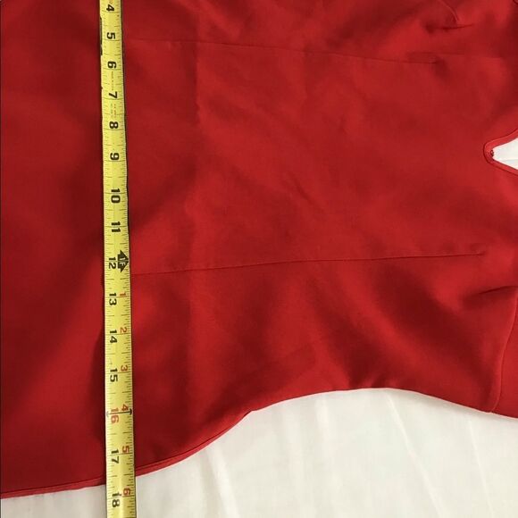 Likely Red Keela Flowy Maxi Sweetheart Neckline Gown Asymmetric Hem New Size 6 - Picture 11 of 13